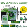 1 INS 60V 25Ah Lithium-Ion Battery  2+1-Year Warranty