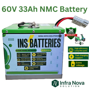 INS 60V33Ah Lithium-Ion Battery Pack with Smart BMS – 2+1-Year Warranty