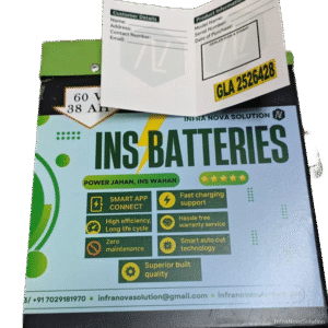 INS 60V 38Ah Lithium-Ion Battery with Smart BMS & App Monitoring – 2+1-Year Warranty