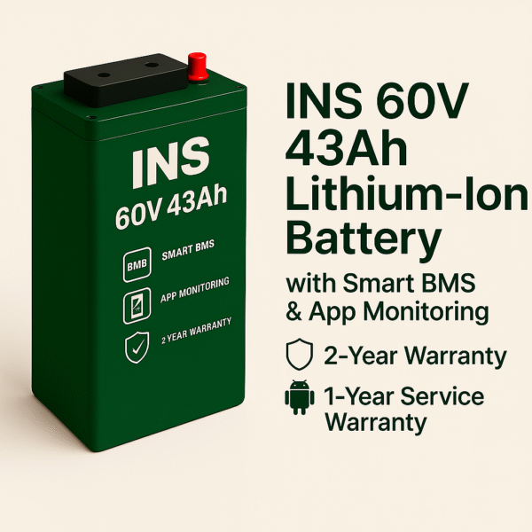 INS 60V 43Ah Lithium-Ion Battery | Long Range