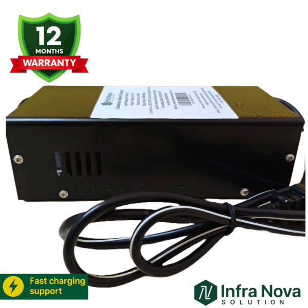 Infra Nova Lithium-Ion Battery Charger – 67.2V 6A (For Electric Scooter Battery Packs)