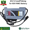 Infra Nova 67.2V 6Amp Smart EV Charger for 60V NMC Battery (High Efficiency, Long Life, 12 Months Warranty)