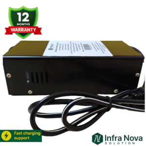 InfraNova 63V 6A Lithium-ion Battery Charger (71.4V Cut-off, 17S BMS)