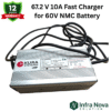 1 INS 67.2V 10A Fast Charger for Electric Scooter | Lithium Battery Charger with Auto Cut-Off