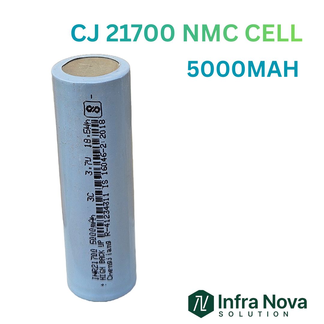 CJ Lithium-Ion 21700 Cell – 3.7V 5000mAh – InfraNovaSolution