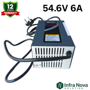 INS 54.6V 6A Lithium-Ion Battery Charger with Display | 1 Year Warranty