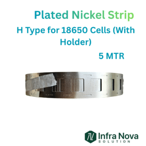 Plated Nickel Strip – H Type for 18650 (With Holder) – 0.12mm | 5 Meter